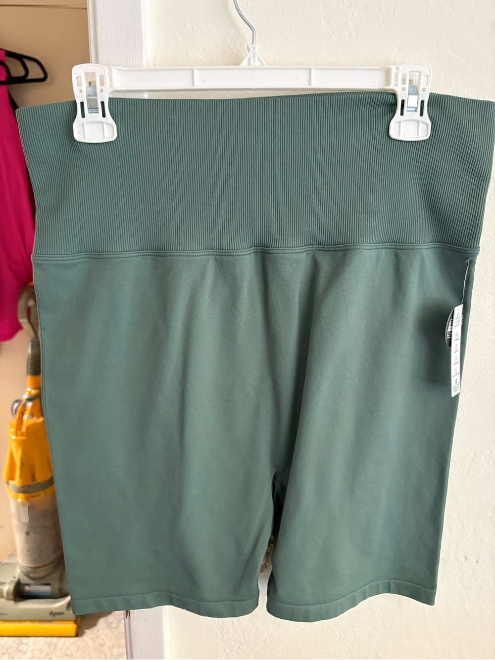 High-Waist Women’s Bike Shorts in Deep Green